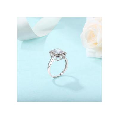 China Good quality unique design hot sale ring luxury sterling silver engagement rings for women for sale