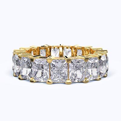 China Religious Jewelry Premium Cubic Zirconia Oxide Ring Women's 14K Gold Plated Rectangular Mens CZ Rings for sale