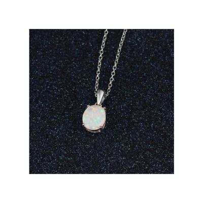 China New Type Women Gemstone Jewelry Opal Star Opal Stone Women's Casual/Sporty Low Price Green Blue Necklace for sale