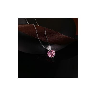 China Romantic Fine Tasty Quality Cubic Zirconia Pendant 925 Sterling Silver Necklace For Women for sale