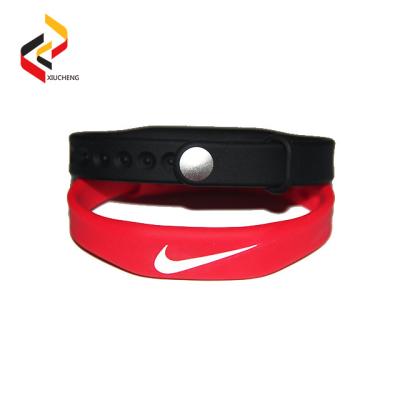 China Debossed wristband customize silicone bracelet for adult and child cheap silicone bracelets with NXP MIFARE 4K for sale