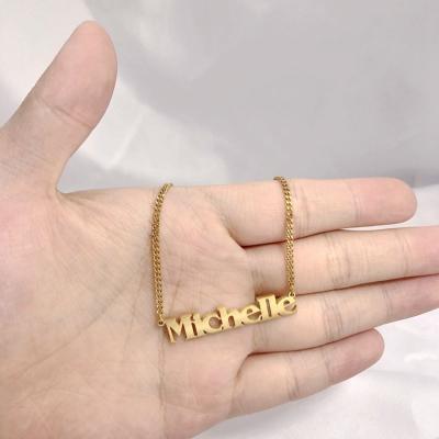 China Jixi stainless steel name plate jewelry FASHIONABLE wholesale custom customized man sieraden for sale