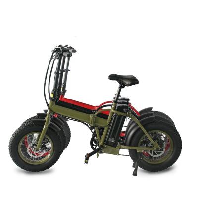 China New Model Aluminum Alloy 16 Inch Fat Tire Folding E Bike Foldable Electric Bicycle 36V Folding Electric Bike for sale