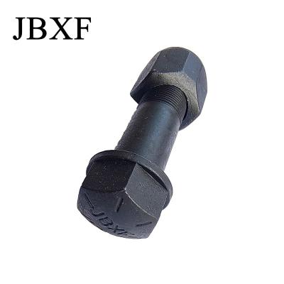 China Carbon Steel CAT345 Hex Segment Bolt  Black Oxide Finish M12-M30 Size for sale