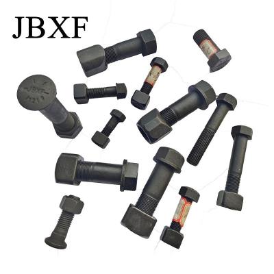 China Cat345B Track Shoe Bolt And Nut M24*75 1504741 1504742 Excavator Parts for sale