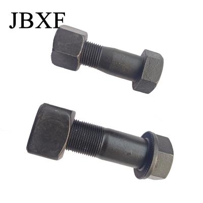 China Black Hex Truck Wheel Bolt 12.9 Grade Excavator Track Bolts Carbon Steel for sale