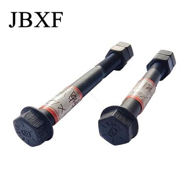 China 18*180 40Cr Phosphating Gray Excavator Pin Bolt With Double Nuts for sale