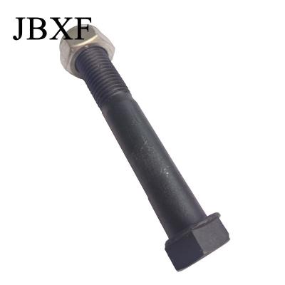 China Flat Head Plow Bolt With Nut Bucket Tooth Plow Bolt  30mm Thread Length for sale