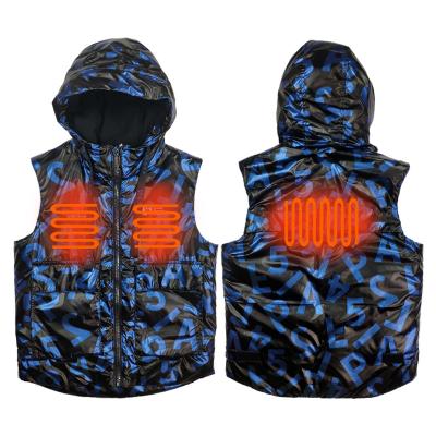 China High Quality Custom Logo Usb Waterproof Logo Winter Warm Mens Sleeveless Battery Operated Passionate Vest for sale