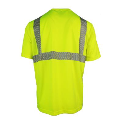 China Cheap Work Wear Safety Factory Price Water Proof Two Tone Reflective Safety Short Sleeve T-Shirt for sale