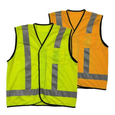 China Custom Made Mesh Visibility Hi Vis Safety Vest High Visibility Men's Reflective Workwear Hi Vis Safety Vest High Visibility Workwear Tops for sale