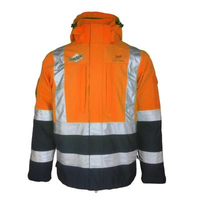 China Safety Man Personality High Visibility High Visibility Outdoor Jacket Winter Reflective Professional Protective Waterproof Long Sleeves for sale