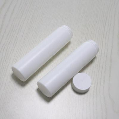 China Business& Buy OEM CR Blowing Plastic Tube White Plastic Container With CR Cap 123mm for sale