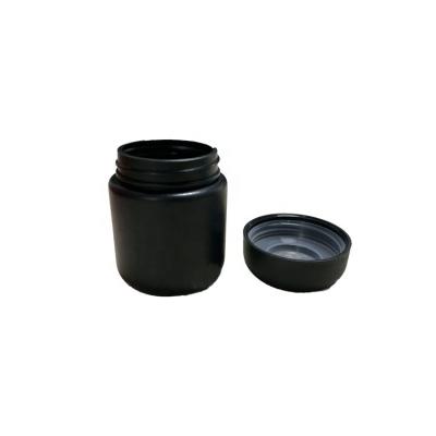 China Pharmaceutical HDPE Plastic Child Resistant Round Base Jars With Domed Cap for sale