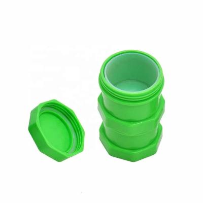 China Wholesale Colorful Plastic Medicine Pill Bottle Storage Tank 42mm 50mm Assemblable With Key Chain for sale