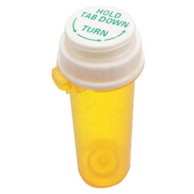 China 16dram Thumb Label Pharmaceutical Vial With Child Resistant Cap Reversible Cap Vials for sale