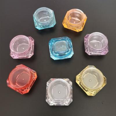 China 3g 5g sample test box picosecond sample box cosmetics eye shadow plastic cream jar cosmetic sub-packing jar for sale