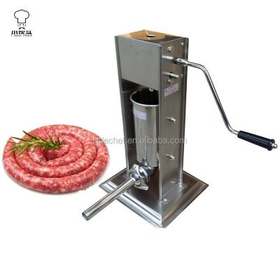 China 5L Stainless Steel 304 Sausage Filling Machine Vertical Manual Sausage Stuffer Sausage Filler for sale