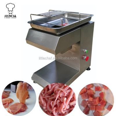 China 304 Stainless Steel Restaurant Hotel Comercial Fresh Meat Slicer Meat Cutter Desktop Meat Cutter for sale