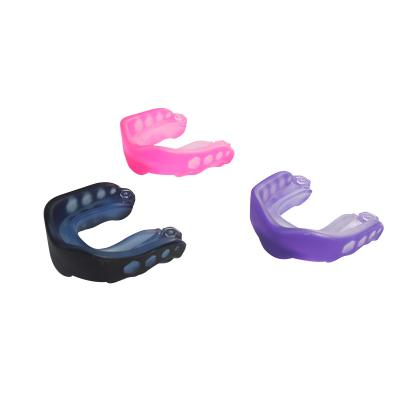 China Elastic Factory Wholesales Custom Sports Boxing Mouth Guard Sports Food Grade EVA Teeth Protector For Adults for sale