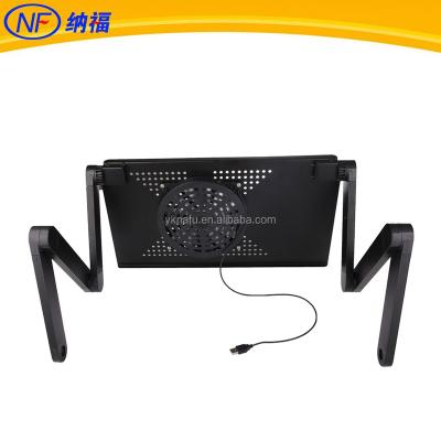 China LAPTOP DESK Aluminum Folding Laptop Desk With Fan for sale