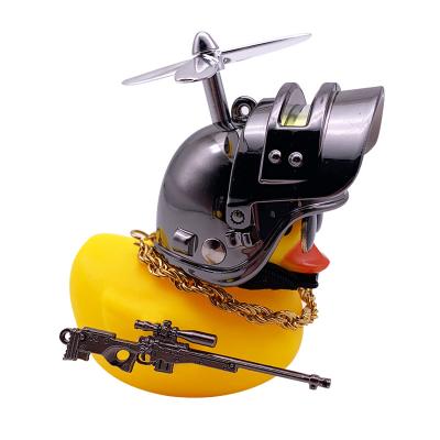 China 2021 Helmet 2021 Small Pink Creative Little Pink Duck Cute Home Car Accessories Decoration Ornament Yellow Interior Auto Decoration Gift Soft Material for sale