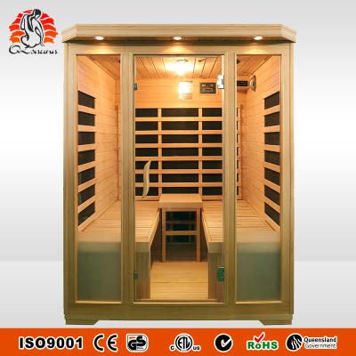 China Computer Control Panel Double Fix Infrarod Sauna FIR Sauna Cabins G3TX for sale