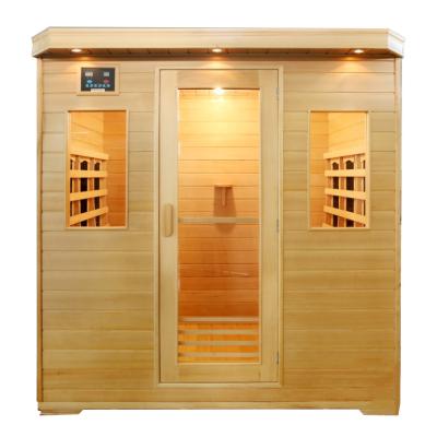 China Computer Control Panel 4 Person Sauna Equipment G4T Luxury Far Infrared Sauna Room for sale