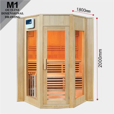 China Computer Control Panel Best Selling High Quality Luxury Design Traditional Sauna Equipment With Harvia Oven M1 for sale