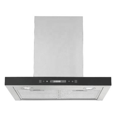 China Household 600mm Household Cooker Hood SUS Home Appliance Kitchen Chain Hood T-shape Electric Chimney Extractor for sale