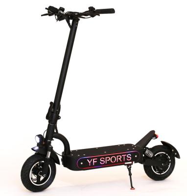 China 10 inch unisex 800W off road adult electric long folding e-scooter fast range--scooter with seat for sale