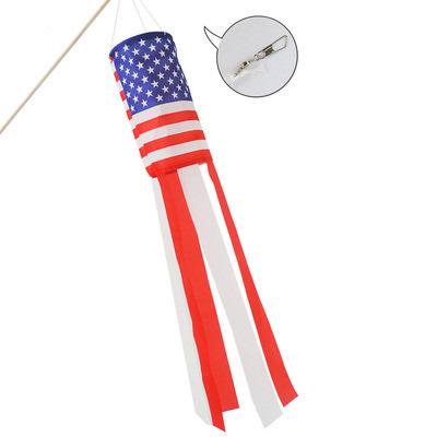 China USA Outdoor Hanging Decorations Star And Stripes Ruffles America Wind Direction Measurement Flag for sale