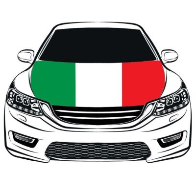 China Cheapest Price Waterproof All Country Customized Motor Hood Car Hood Cover Italy Flag for sale