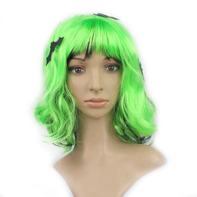 China Hot Selling Crazy Afro Wave Football Fan Hair Hat For Football Fans Wholesale Football Fan Wig for sale