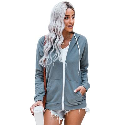 China High Quality Women's Anti-Wrinkle Zipper Casual Wear Slim Sweatshirt Cotton Hoodie For Girls And Women Regular Fit Hoodie for sale