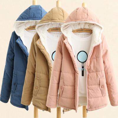 China 2021 Fashion Good Quality Breathable Women For Coat With Big Fur Removeable Hooded Wholesale Coat for sale