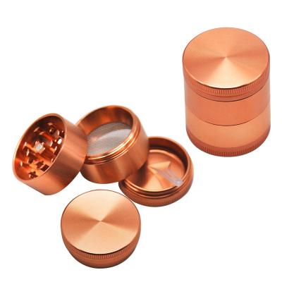 China Herb Spice Tobacco Hot Selling Grinding 40mmx43mm Herb Grinder Zinc Alloy 4 Parts Tobacco Grinder for sale