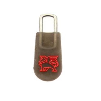 China Factory Cheap Viable Price High Quality Custom Logo Silicon Zipper Puller For Branded PVC Zipper Puller Garment and Bags for sale