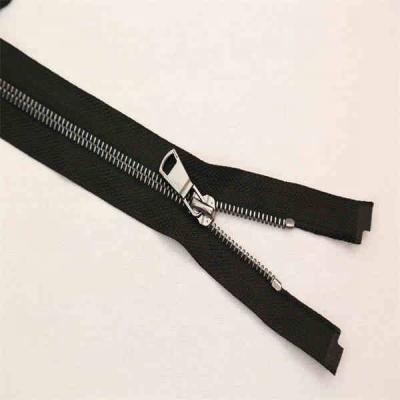 China Black Auto Lock #5 Plugged Metal Zipper Strip For Pocket Zipper Metal Teeth Garment for sale