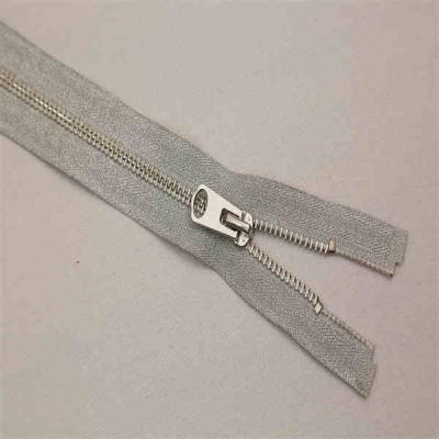 China #5 Automatic Lock Metal Zipper Plugged Metal and Bottom Stopper for Pocket Zipper Metal Teeth Garment for sale