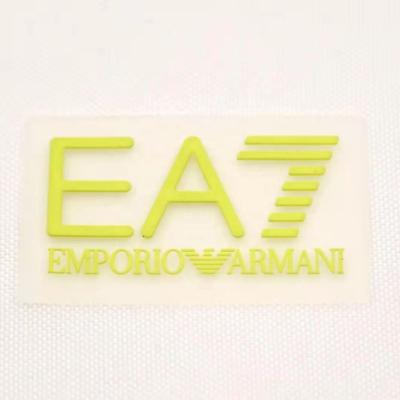 China Transparent and clear silicone rubber label factory price viable promotional embossed logo label for sale