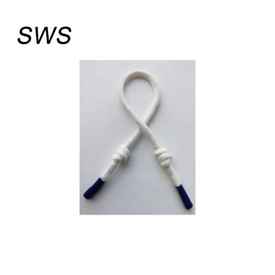 China Fashionable White Nylon Material Customized Customized Rope With Metal End for sale