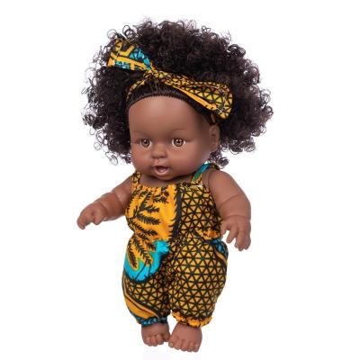 China Naked Reborn Toddler Bebe De Doll For Kids Tiny Wedding Black Silicone Baby Surprise Doll Mold DIY TOY Custom Reborn Toddler Doll Small for sale