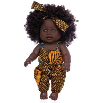 China Toy Wholesale Factory Hot African Cartoon Black VINYL Baby - Doll PVC Silicone Soft Baby - Doll MADE Soft Baby Used Reborn Doll For Sale for sale