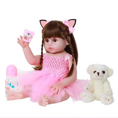 China Toy Amazon Hot Realistic Intelligent Cartoon Charming Civic African Bebe Reborn Silicone Doll Reborn Baby FOR TOY for sale