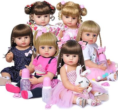 China Cartoon Toy 55 cm Full Body Silicone Doll Cloth Doll Clothes Reborn Baby Dolls Mini Toys Reborn Baby Girl Newborn Baby Wow for sale