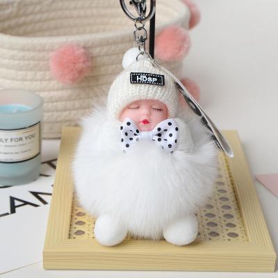 China Llaveros Sonic Toys Custom Plush Beautiful Cute Doll Party Pompom Plush Doll Key Chain Keychain for sale