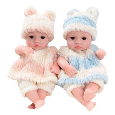 China Beautiful Reborn 10 Inch Soft Silicone Baby Dolls Full Body Lifelike Realistic Dolls Toys Baby Dolls for sale