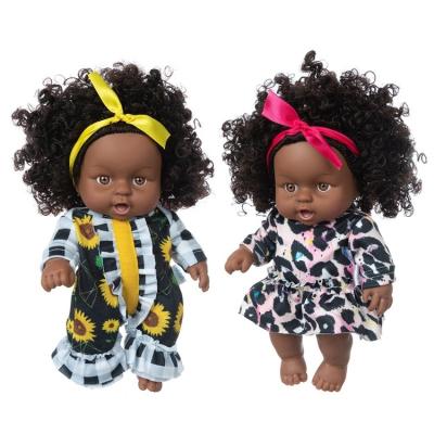 China Realistic Princess Plastics SNAPSHOT 8 inch African fashion black baby - doll for girl doll for sale