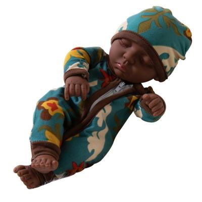 China 10 Inch Fashion Mini Toy High Quality Children Dress Up Doll Toy Black Skin Realistic Doll for sale